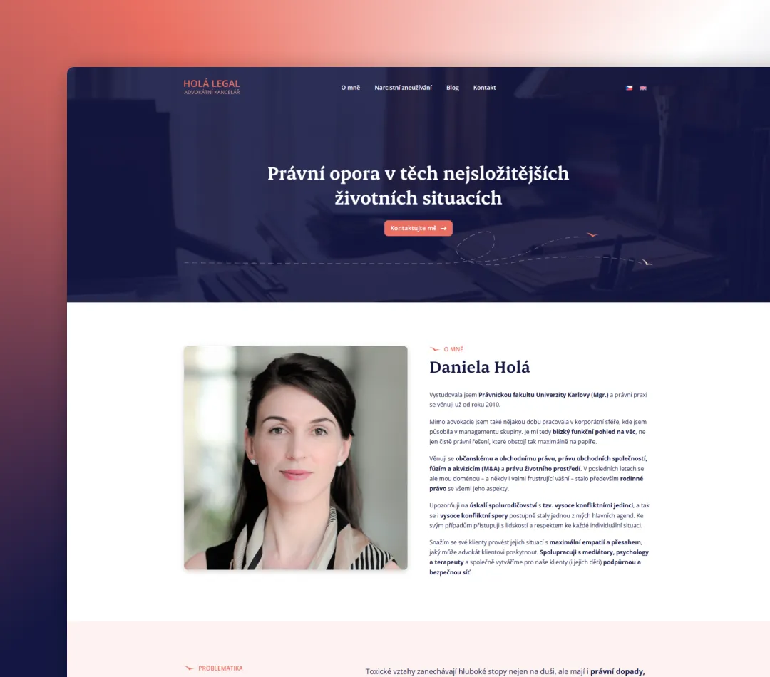 Web Holá Legal